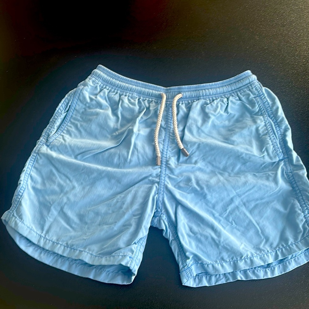 Vilebrequin boys Size 12 blue swim trunks bathing suit shorts